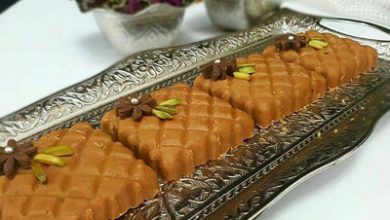 طرز تهیه حلوای آرد نخودچی و گردو,درست کردن حلوای آرد نخودچی و گردو