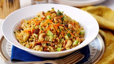 طرز تهیه سالاد برنج هندی