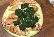 فیله مرغ با پوره سیب زمینی و اسفناج, طرز تهیه فیله مرغ با پوره سیب زمینی و اسفناج